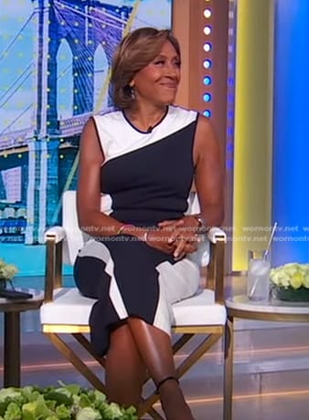 Robin’s wave colorblock dress on Good Morning America