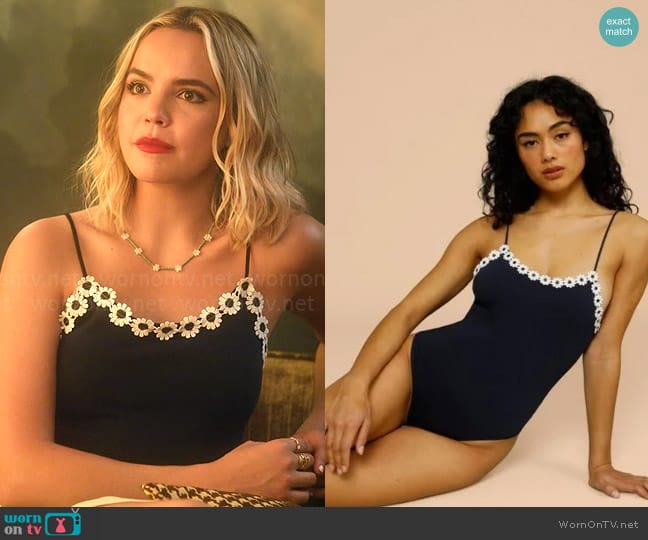 Rouje Daisy Bodysuit worn by Imogen Adams (Bailee Madison) on Pretty Little Liars Original Sin