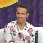 Ryan Reynolds’s white floral shirt on Today