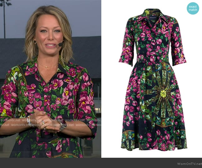 Samantha Sung Antique Wheel Abel Dress worn by Dylan Dreyer on Today