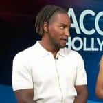 Scott’s white zip front shirt on Access Hollywood