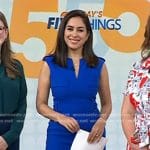 Seema Mody’s blue sheath dress on Today