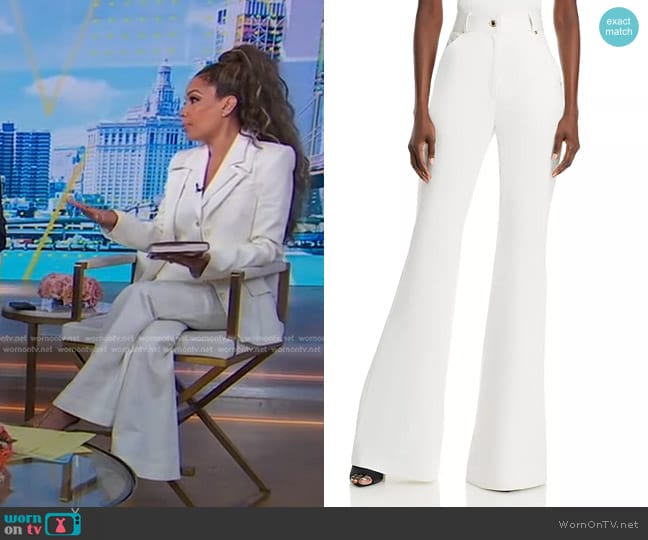 WornOnTV: Sunny Hostin’s white blazer and pant suit on Good Morning ...