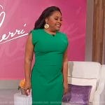 Sherri’s green sleeveless dress on Sherri