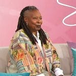 Whoopi's patchwork jacket on The View