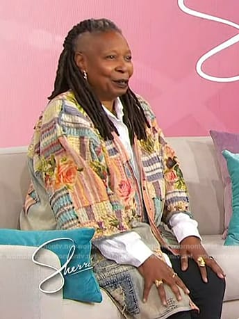 Whoopi's patchwork jacket on The View