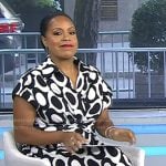 Sheinelle’s geometric print dress on Today