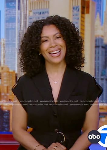 Shirleen's black belted shirtdress on Good Morning America