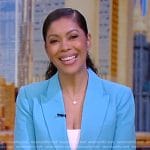 Shirleen’s blue double breasted blazer on Good Morning America