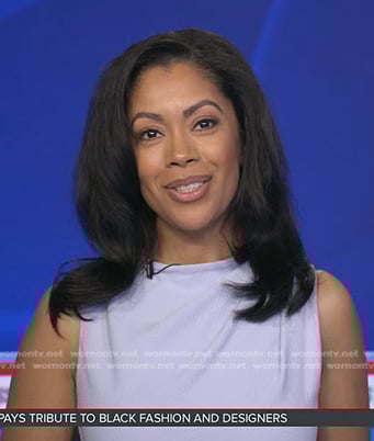 Shirleen's light blue sleeveless jumpsuit on Good Morning America
