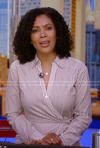 Shirleen's striped shirtdress on Good Morning America