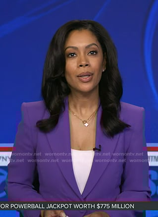 Shirleen's purple blazer on Good Morning America