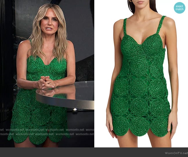 Simon Miller Beep Beep Mini Dress worn by Keltie Knight on E! News