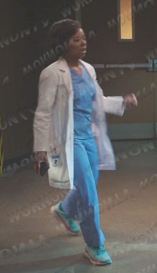 Simone's blue sneakers on Greys Anatomy