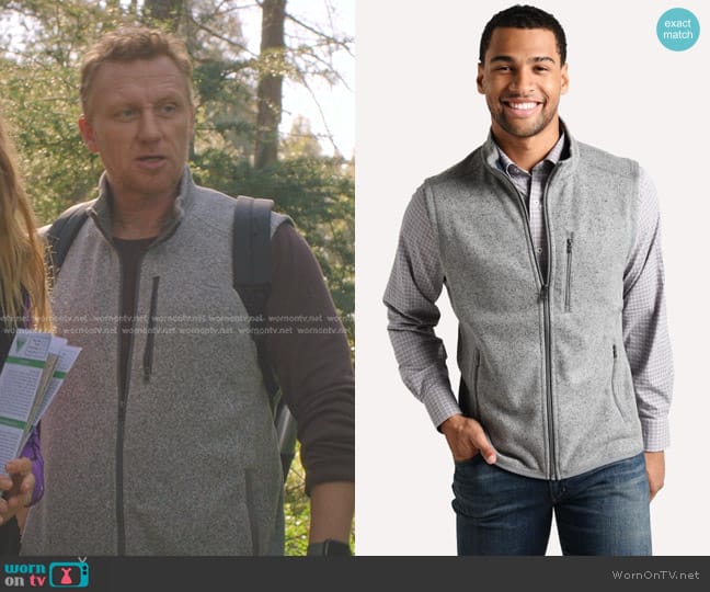 Southern Tide Samson Peak Sweater Fleece Vest worn by Owen Hunt (Kevin McKidd) on Greys Anatomy