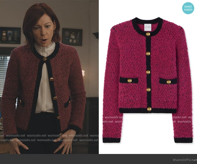 St John Kits Chevron Jacquard Knit Jacket worn by Elsbeth Tascioni (Carrie Preston) on Elsbeth