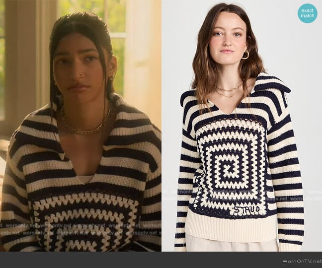 Staud Alloy Sweater worn by Zaara (Tara Raani) on Grown-ish