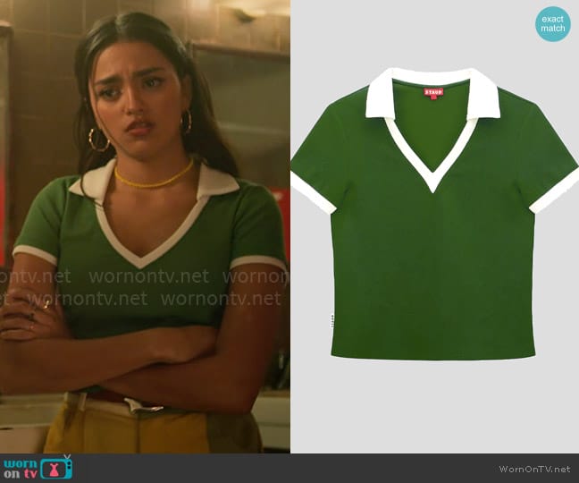 Staud Volley Top worn by Noa Olivar (Maia Reficco) on Pretty Little Liars Original Sin