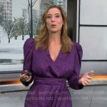 Stephanie Abrams’s purple leopard dress on CBS Mornings