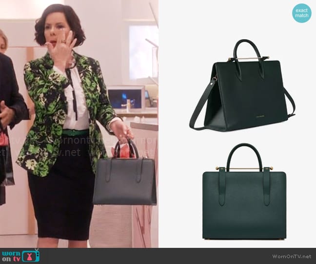 Strathberry Midi Tote in Bottle Green worn by Margaret Wright (Marcia Gay Harden) on So Help Me Todd