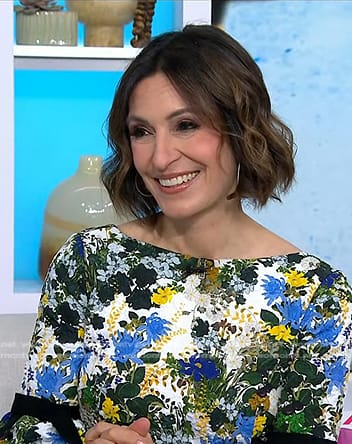 Suzy Welch's floral dress on Today