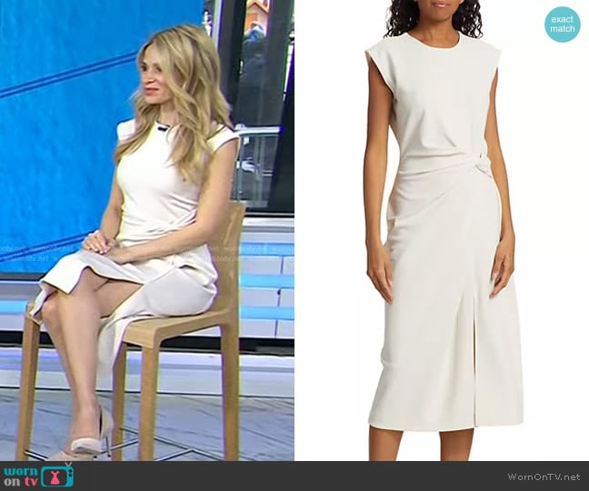 Tanya Taylor Cody Crepe Sleeveless Midi-Dress worn by Dr. Marnie B. Nussbaum on Today