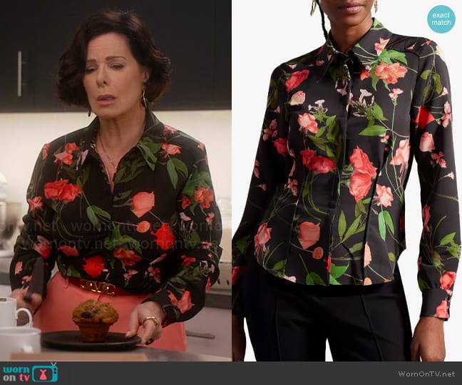 Ted Baker Meggha Blouse worn by Margaret Wright (Marcia Gay Harden) on So Help Me Todd