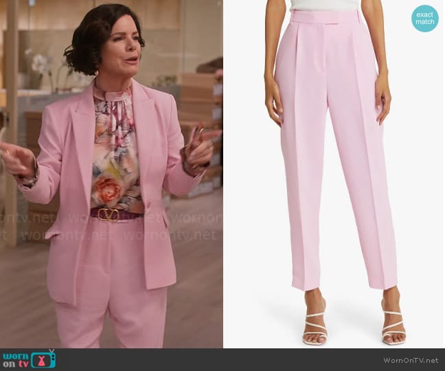 Ted Baker Myyiat Slim Pleated Trousers worn by Margaret Wright (Marcia Gay Harden) on So Help Me Todd