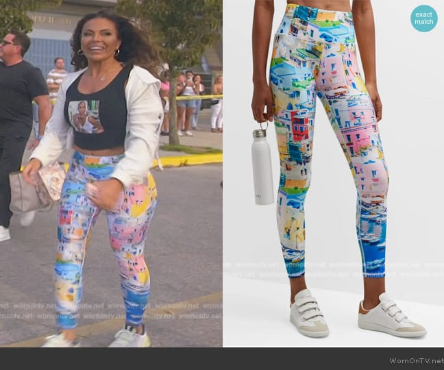 Terez Italian Port Hi-Shine Leggings worn by Dolores Catania on The Real Housewives of New Jersey