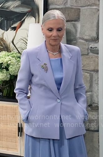 Tracy's lilac blazer on General Hospital