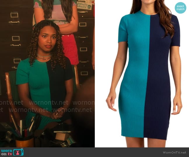 Trina Turk Vivika Dress worn by Faran Bryant (Zaria) on Pretty Little Liars Original Sin