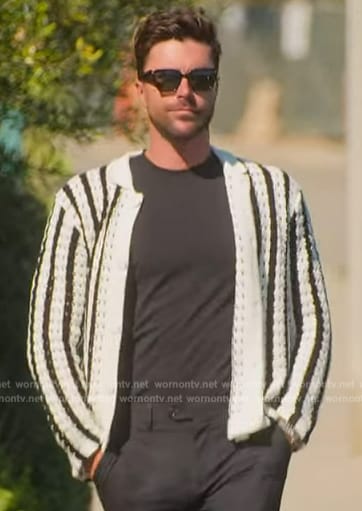 Tyler's striped knit cardigan on Selling the OC