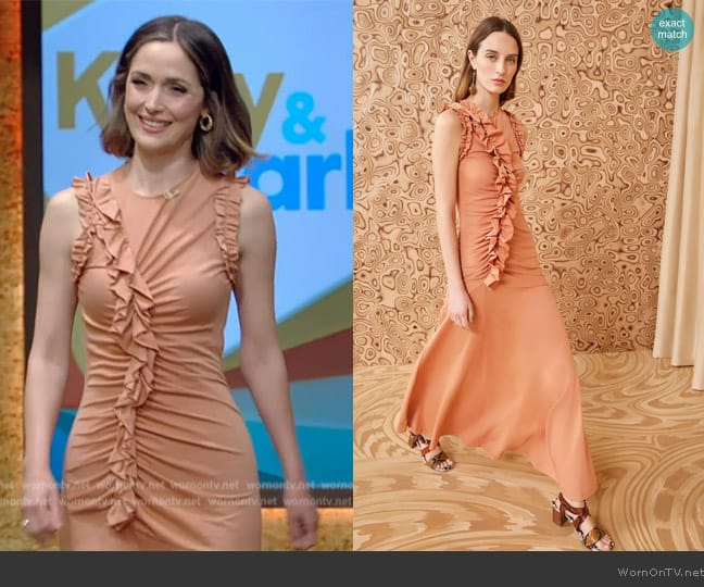 Ulla Johnson Bendetta Dress worn by Rose Byrne on Live with Kelly and Mark