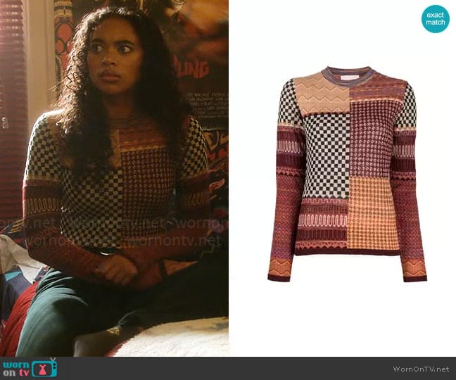 Ulla Johnson Esma Sweater worn by Tabitha 'Tabby' Hayworth (Chandler Kinney) on Pretty Little Liars Original Sin