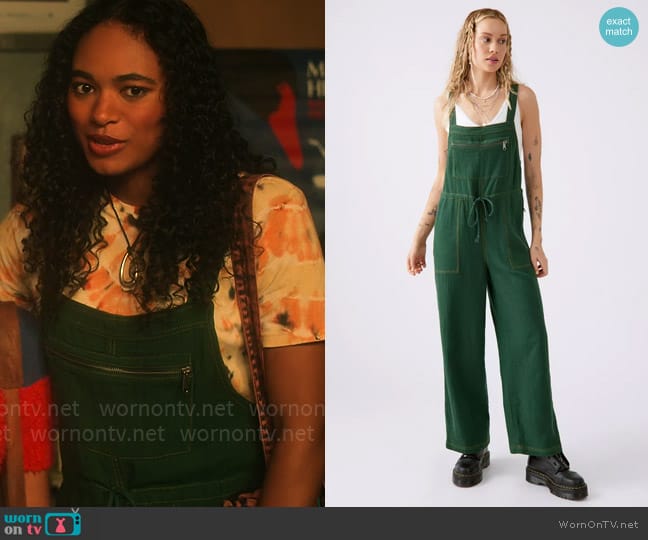 Urban Outfitters Tina Textured Jumpsuit worn by Tabitha 'Tabby' Hayworth (Chandler Kinney) on Pretty Little Liars Original Sin