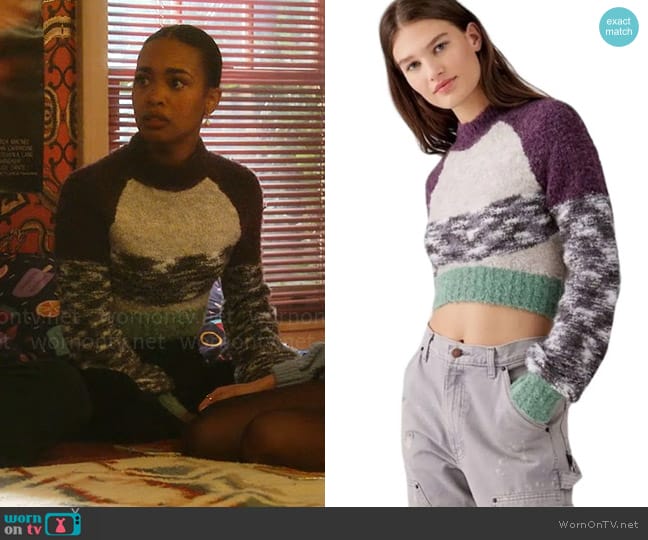 Urban Outfitters Avril Sweater worn by Faran Bryant (Zaria) on Pretty Little Liars Original Sin