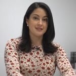 Valerie Castro’s white floral print top on NBC News Daily