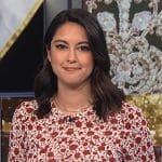 Valerie Castro's white floral print top on NBC News Daily