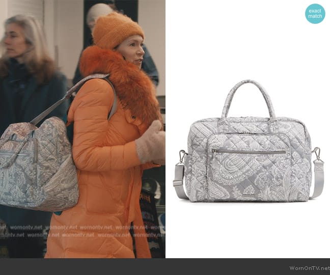 Vera Bradley Weekender Travel Bag worn by Elsbeth Tascioni (Carrie Preston) on Elsbeth