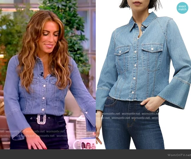 WornOnTV: Alyssa’s denim shirt on The View | Alyssa Farah Griffin ...