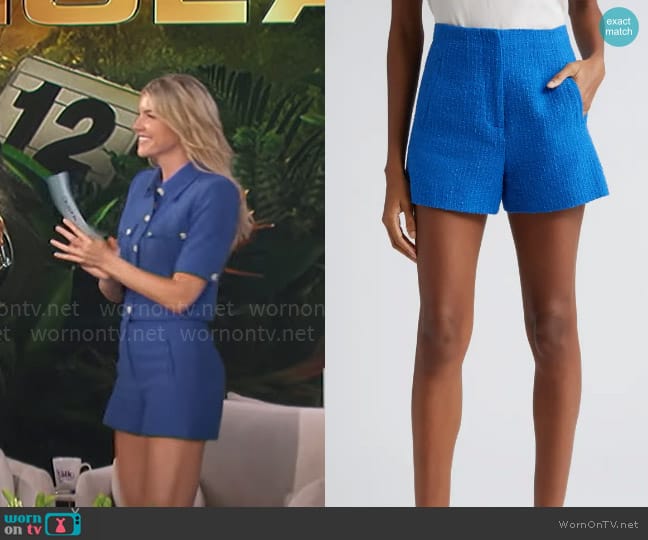 Veronica Beard Jazmine Shorts worn by Amanda Kloots on The Talk