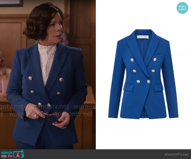 Margaret’s blue blazer on So Help Me Todd