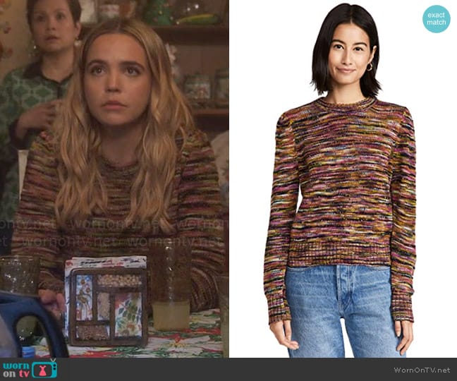 Veronica Beard Raissa Sweater worn by Imogen Adams (Bailee Madison) on Pretty Little Liars Original Sin