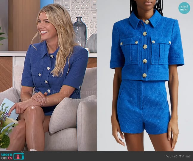 Veronica Beard Rosalina Jacket worn by Amanda Kloots on The Talk