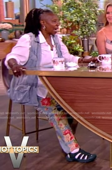 Whoopi’s embroidered jeans on The View