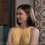 Willow’s orange high neck top on General Hospital