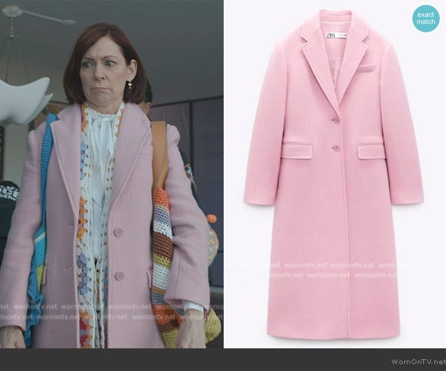 Zara Premium Wool Blend Coat worn by Elsbeth Tascioni (Carrie Preston) on Elsbeth