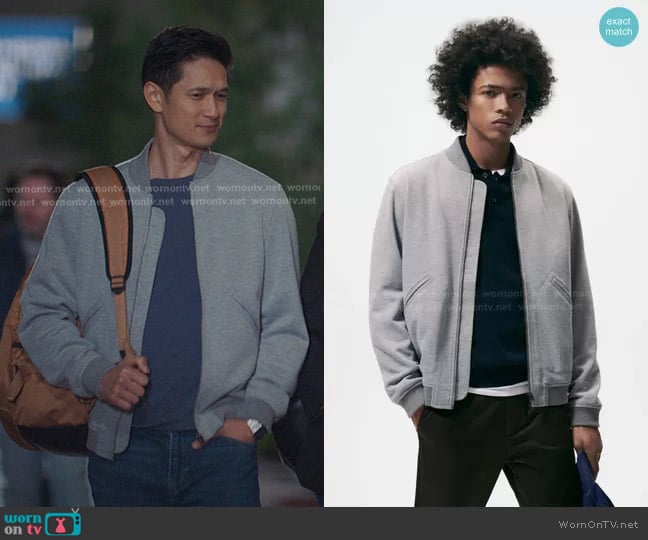 Zara Knitted Jacket worn by Benson Kwan (Harry Shum Jr.) on Greys Anatomy