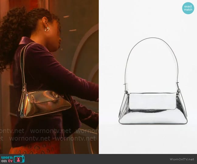 Zara Minimalist Shoulder Bag with Flap worn by Tabitha 'Tabby' Hayworth (Chandler Kinney) on Pretty Little Liars Original Sin