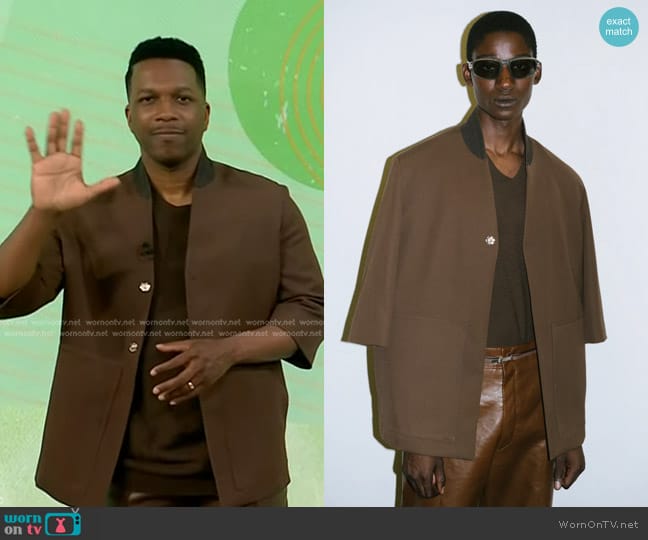 Zegna Spring 2024 Collection worn by Leslie Odom Jr. on Today